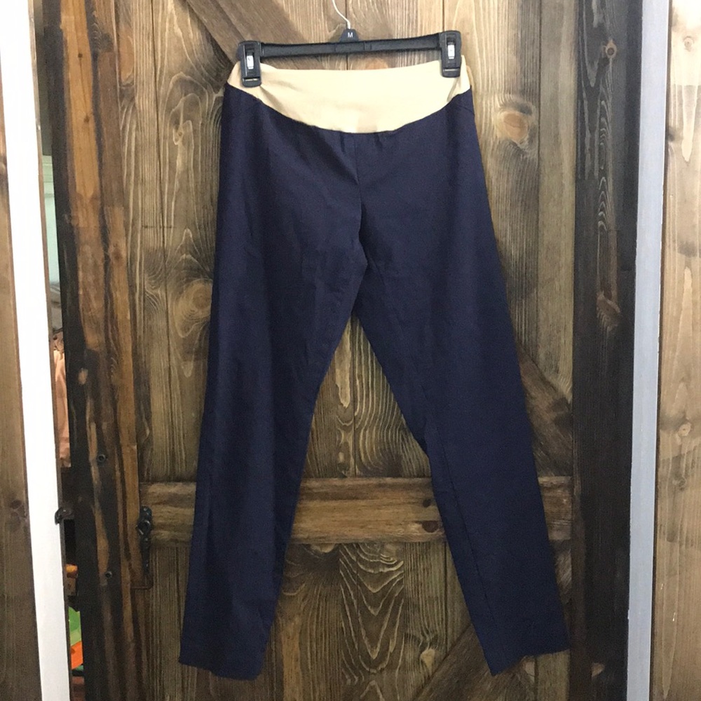 Maternity navy blue dress pants